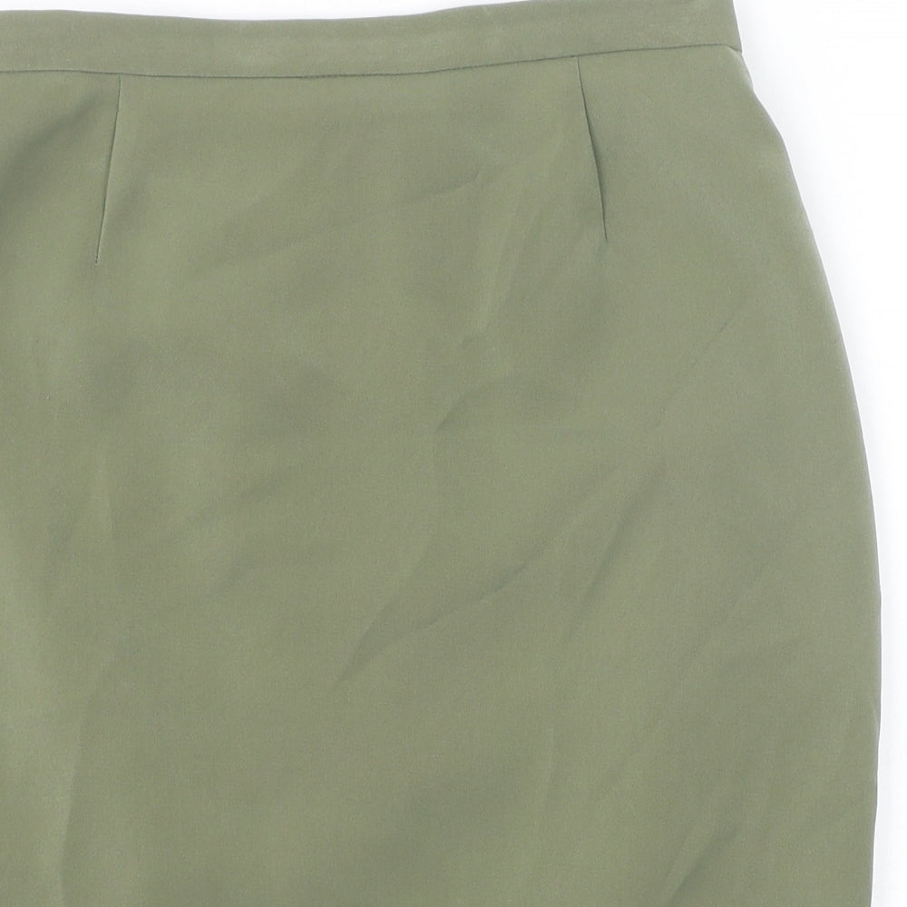 Fairweather Womens Green Polyester Straight & Pencil Skirt Size 10 Zip