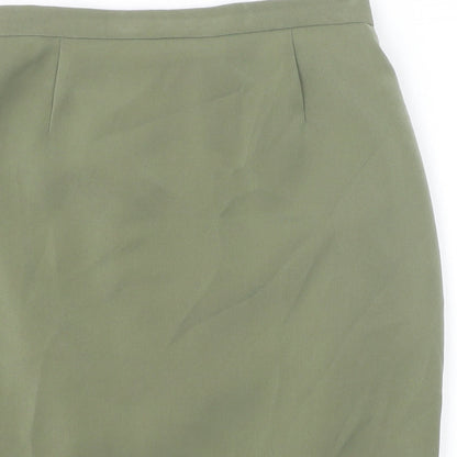 Fairweather Womens Green Polyester Straight & Pencil Skirt Size 10 Zip