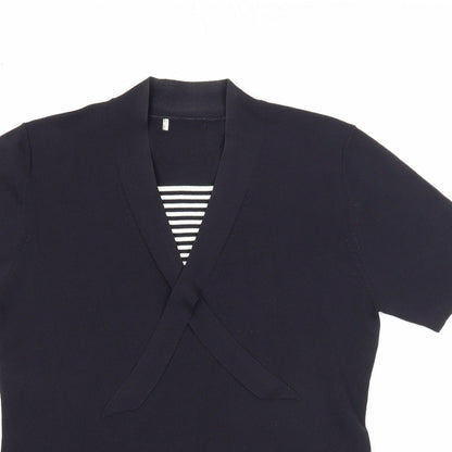Womens UK Size 14 Berkertex Blue Pullover Jumper