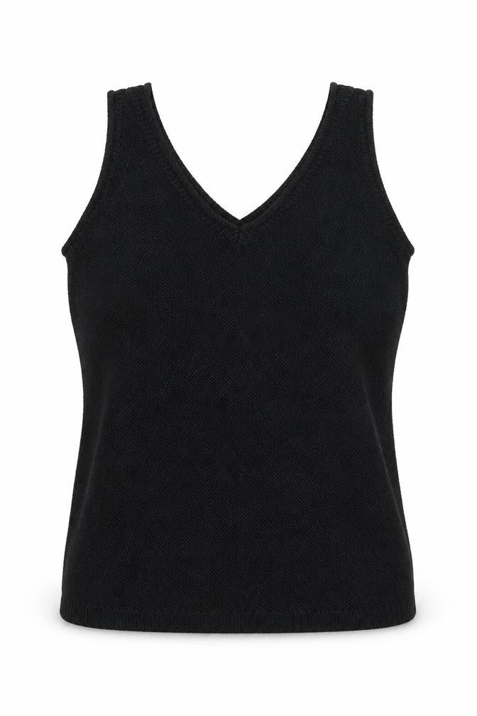 Womens UK Size 10 M&Co Black Basic Tank