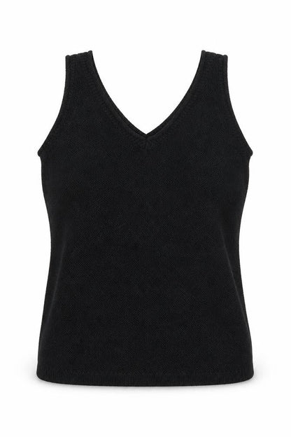 Womens UK Size 10 M&Co Black Basic Tank