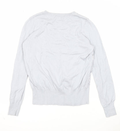 Womens UK Size S Oasis Grey Pullover Jumper