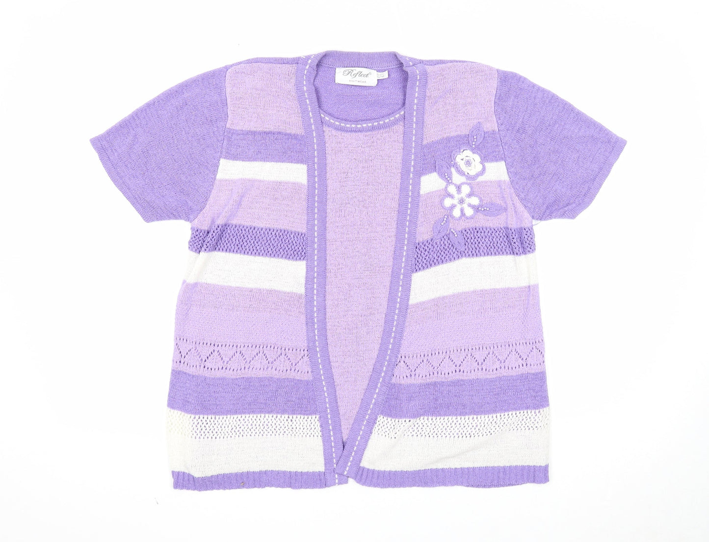 Womens UK Size S Reflect Purple Pullover Jumper