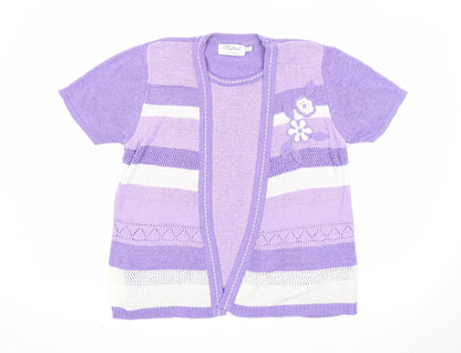 Womens UK Size S Reflect Purple Pullover Jumper