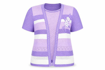 Womens UK Size S Reflect Purple Pullover Jumper