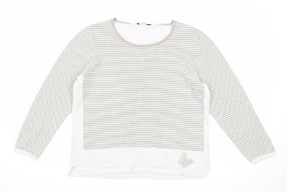 Womens UK Size 10 Olsen Grey Pullover Jumper