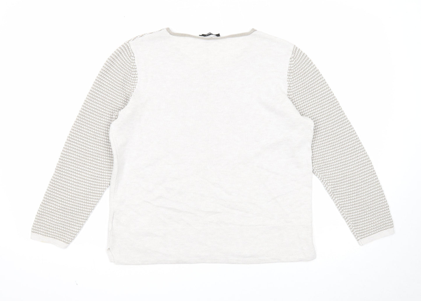 Womens UK Size 10 Olsen Grey Pullover Jumper