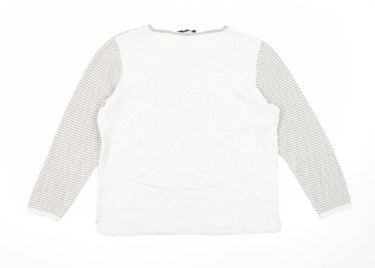 Womens UK Size 10 Olsen Grey Pullover Jumper