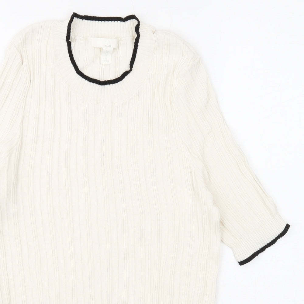 Womens UK Size M H&M White Pullover Jumper