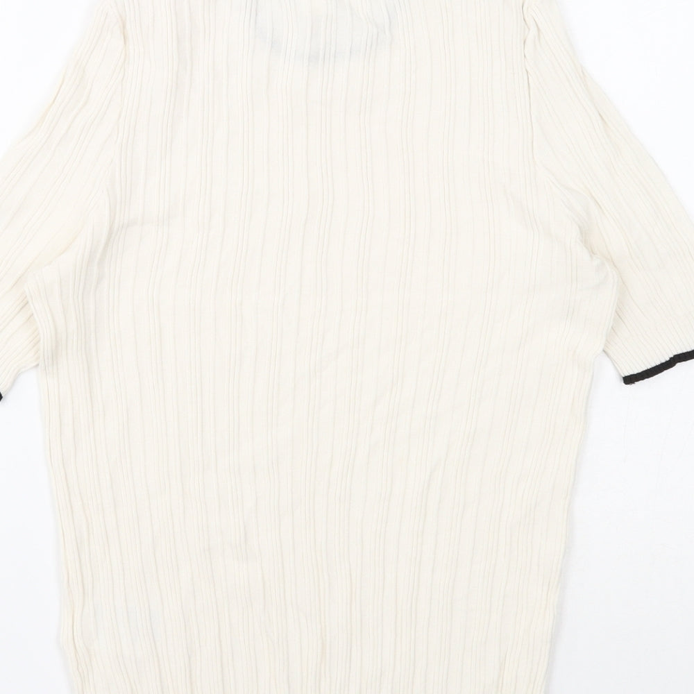Womens UK Size M H&M White Pullover Jumper
