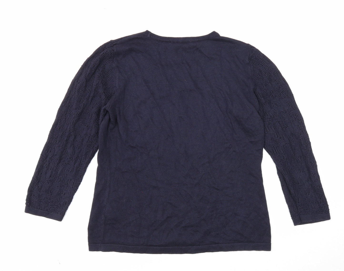 Womens UK Size 10 Per Una Blue Pullover Jumper