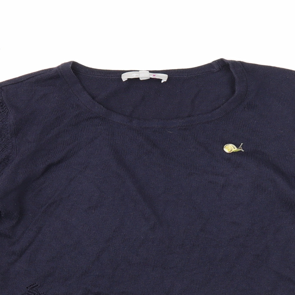 Womens UK Size 10 Per Una Blue Pullover Jumper