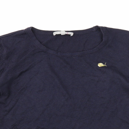 Womens UK Size 10 Per Una Blue Pullover Jumper