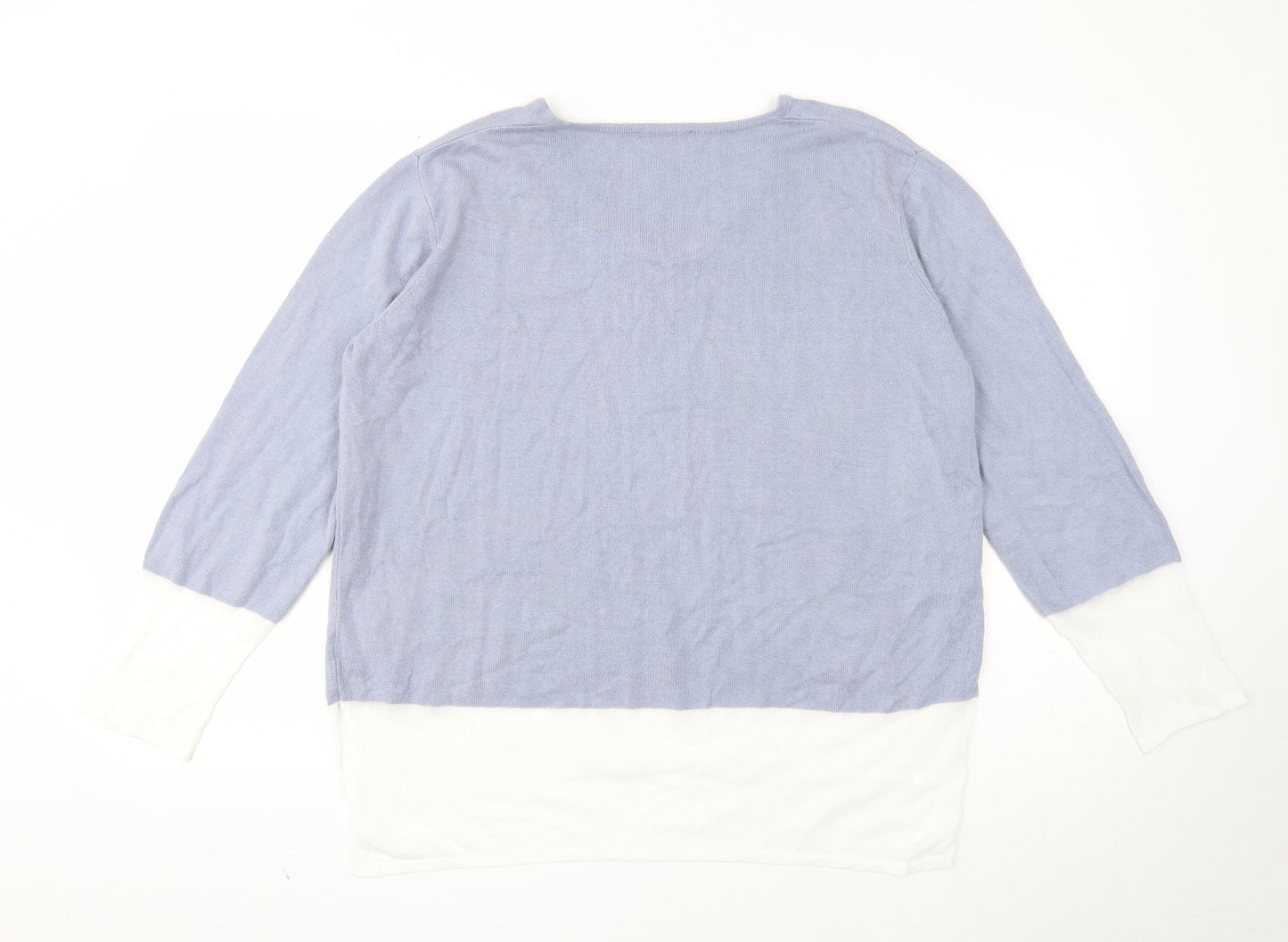 Womens UK Size 18 Pure Blue Pullover Jumper