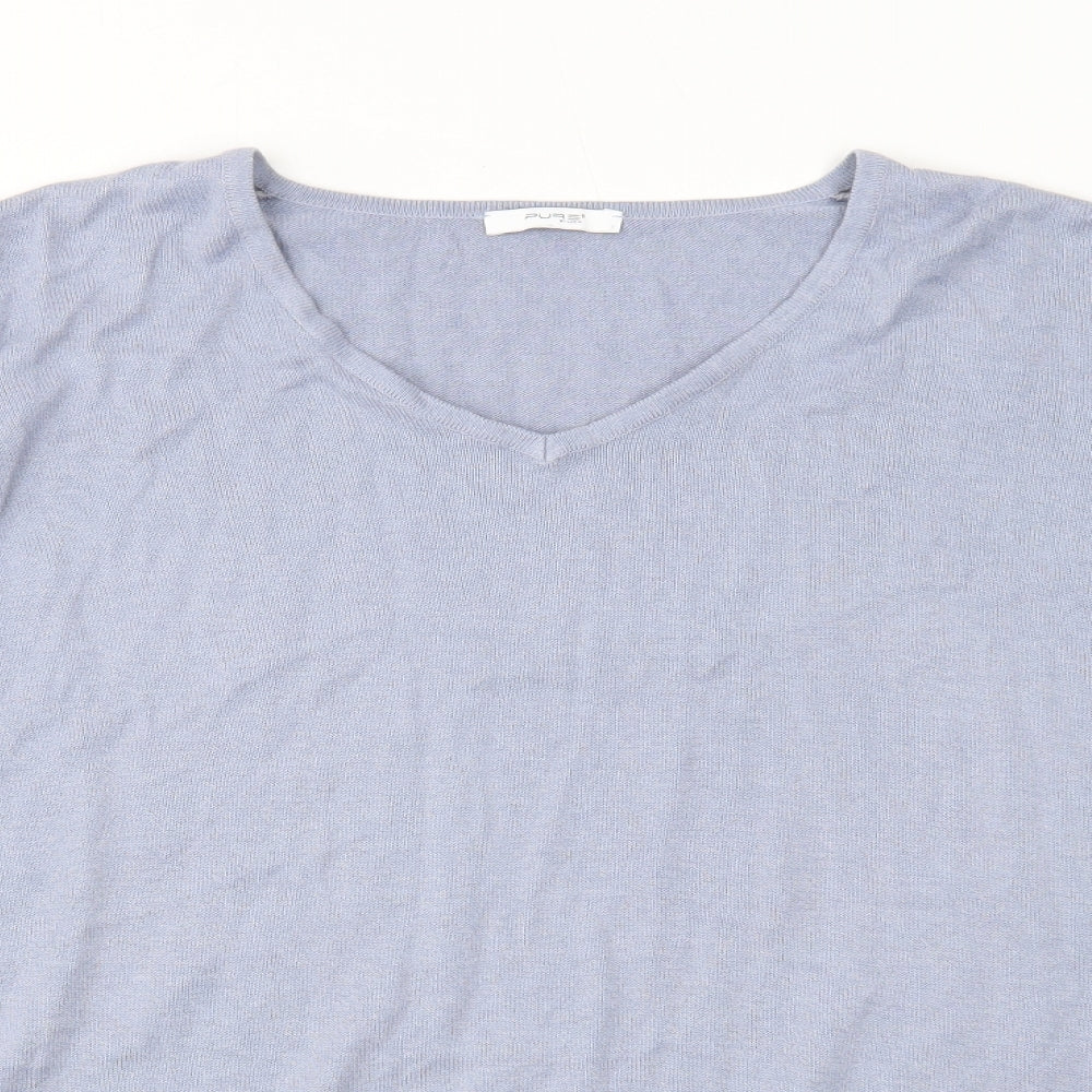 Womens UK Size 18 Pure Blue Pullover Jumper
