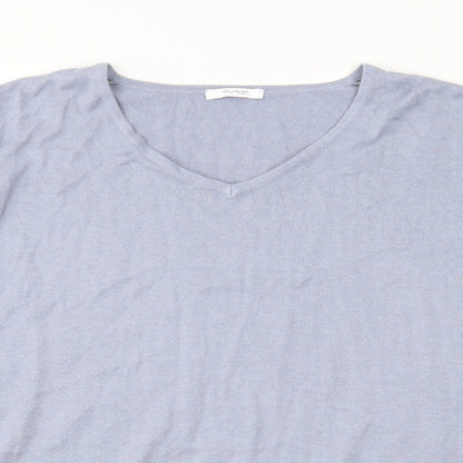Womens UK Size 18 Pure Blue Pullover Jumper