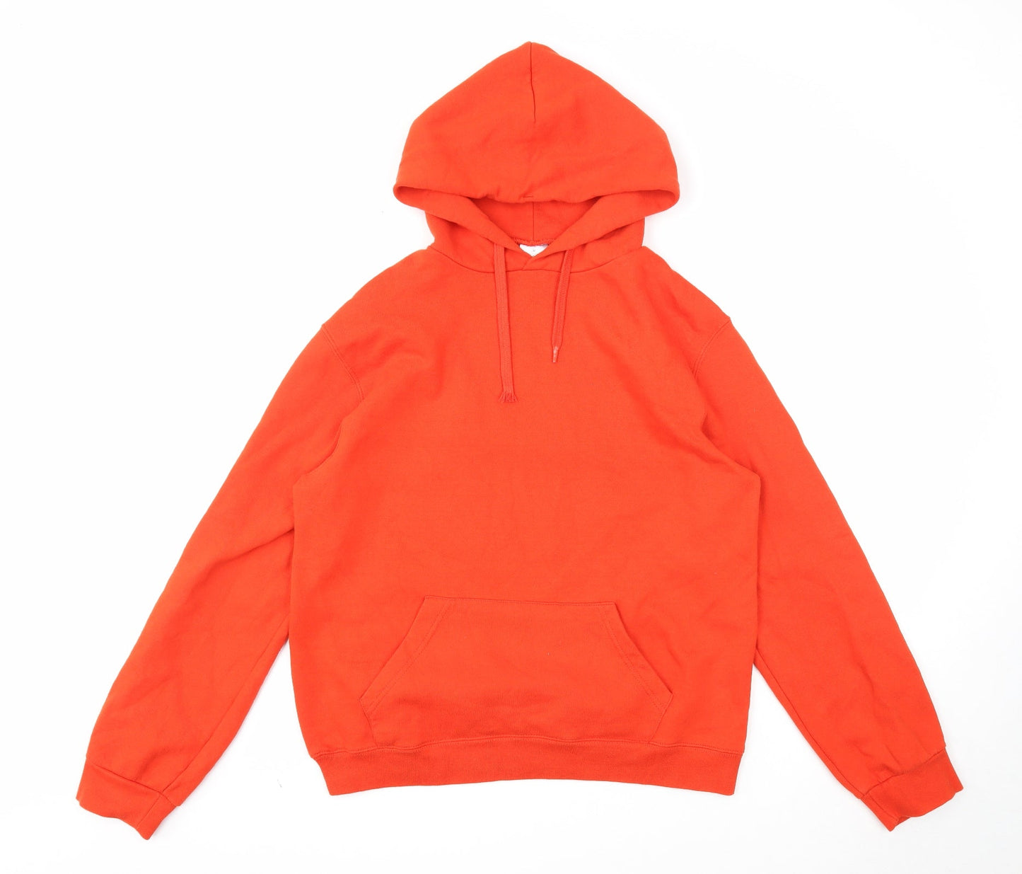 BEC Collection Womens Orange Cotton Pullover Hoodie Size M Pullover