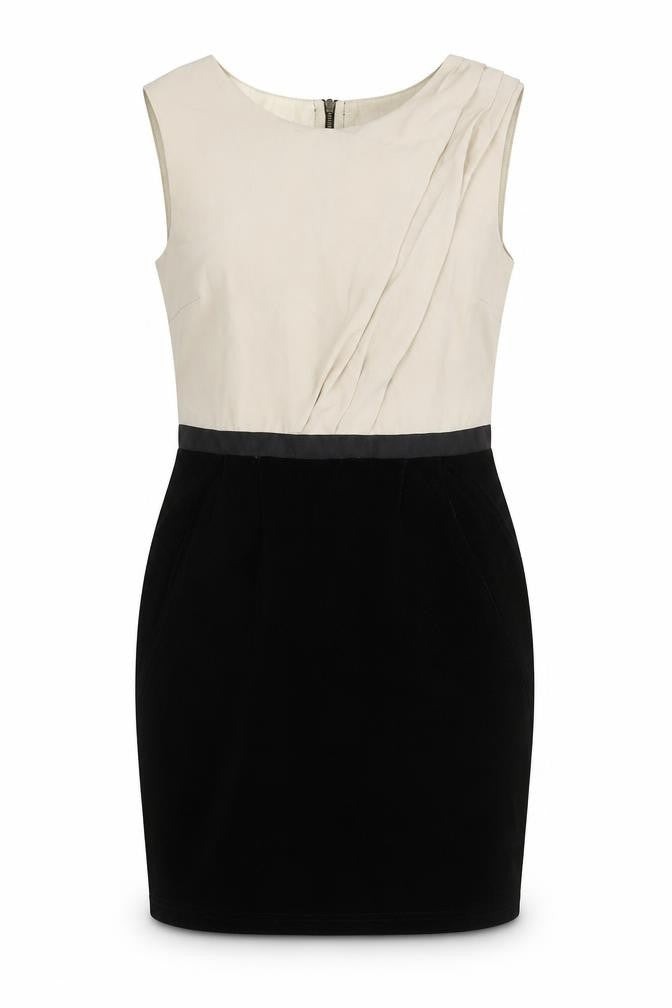Topshop Womens Multicoloured Polyester Pencil Dress Size 8 Round Neck