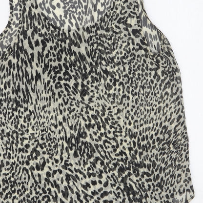 Womens UK Size 4 Topshop Multicoloured Basic Tank