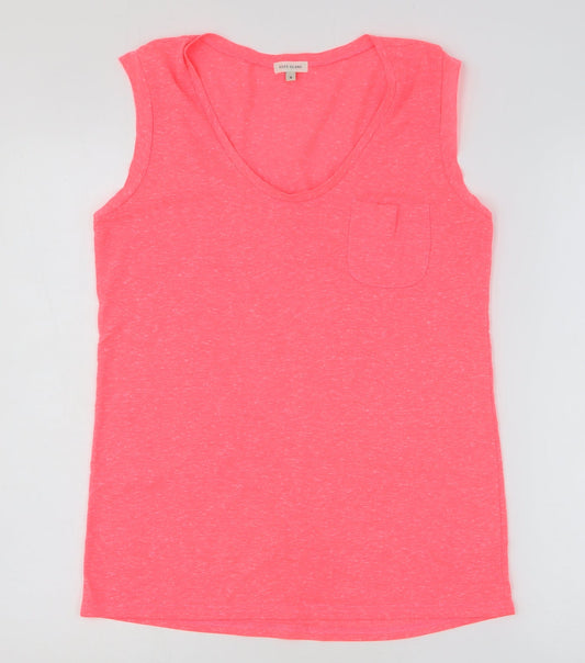 Womens UK Size 8 River Island Pink Basic Tank