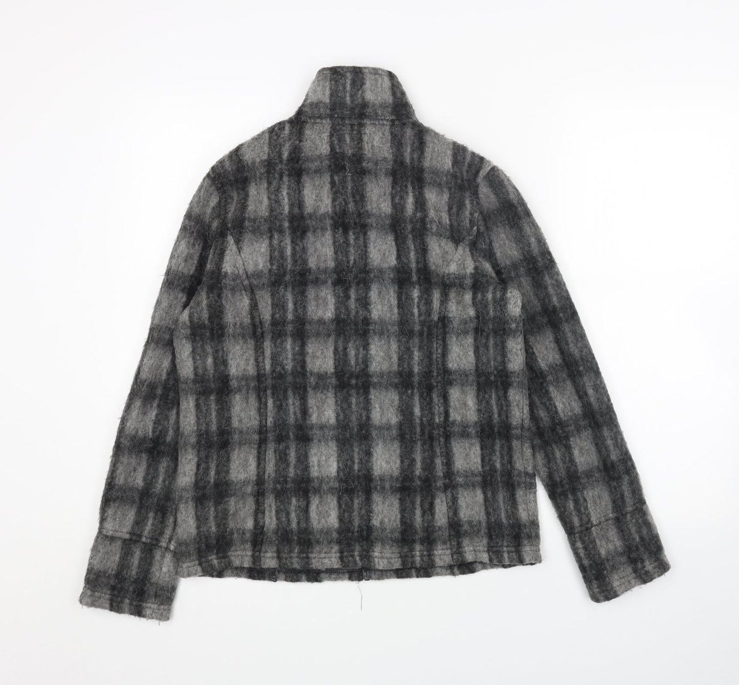 Per Una Womens Grey Geometric Jacket Size S Zip