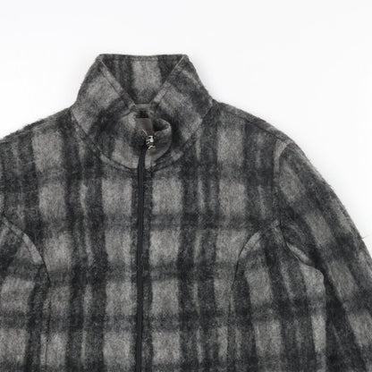 Per Una Womens Grey Geometric Jacket Size S Zip