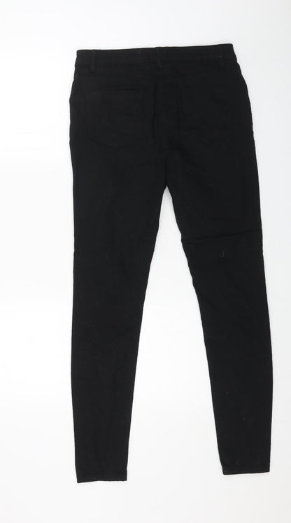 Womens UK Size 12 Denim Regular Fit Skinny Black Jeans