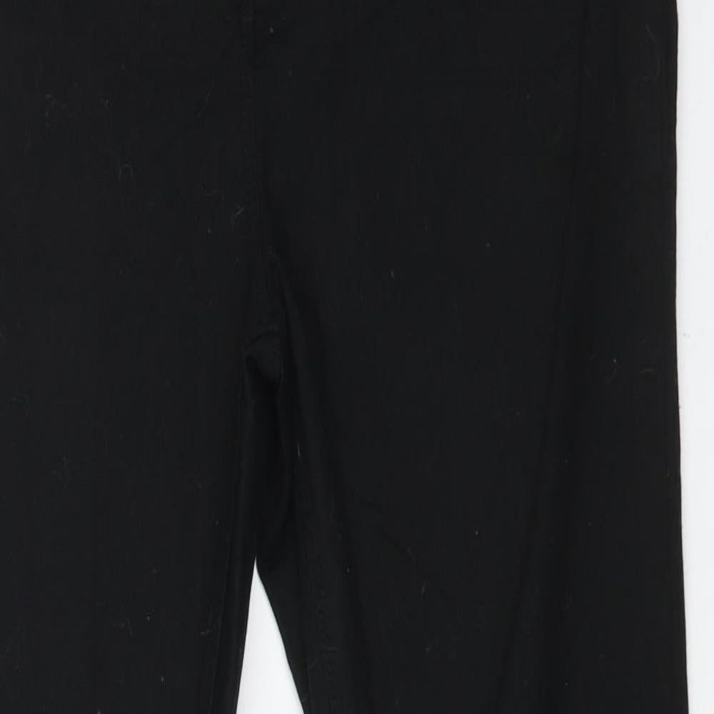 Womens UK Size 12 Denim Regular Fit Skinny Black Jeans