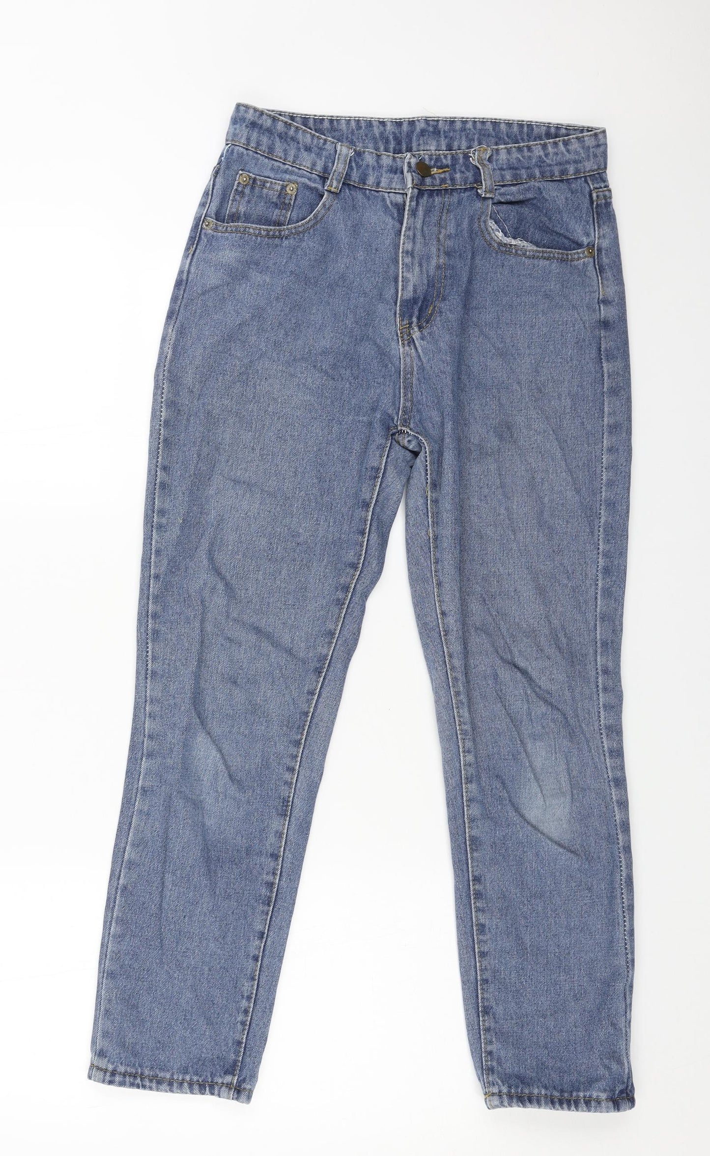 Womens UK Size 30 in Preworn Regular Fit Straight Blue Jeans