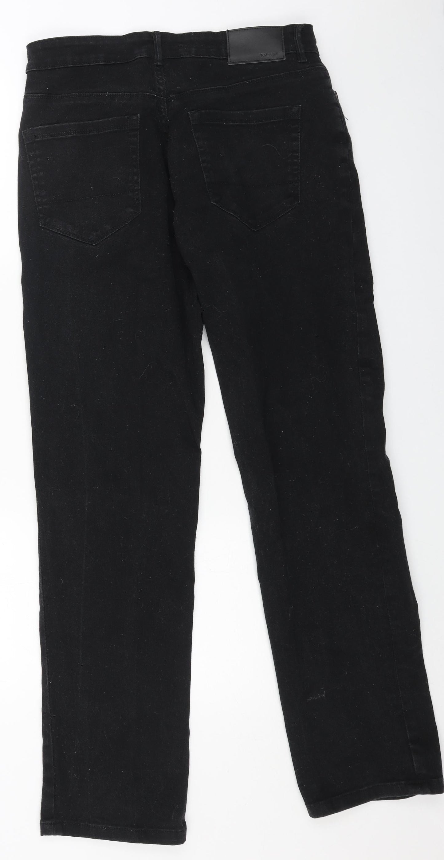 Womens UK Size 32 in Preworn Regular Fit Straight Black Jeans