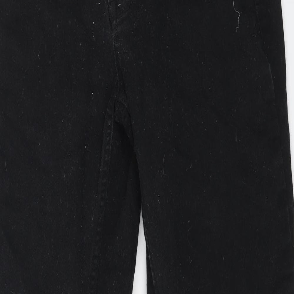 Womens UK Size 32 in Preworn Regular Fit Straight Black Jeans