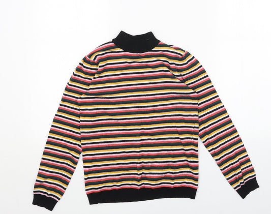 Womens UK Size 8 Papaya Multicoloured Pullover Jumper