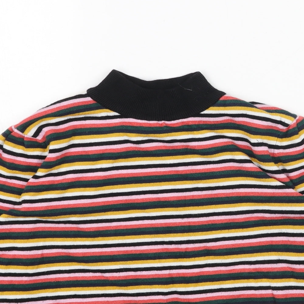 Womens UK Size 8 Papaya Multicoloured Pullover Jumper