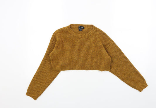Womens UK Size S New Look Yellow Pullover Jumper