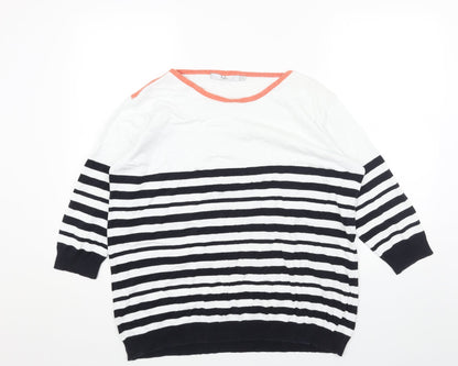 Womens UK Size XL Isle White Pullover Jumper