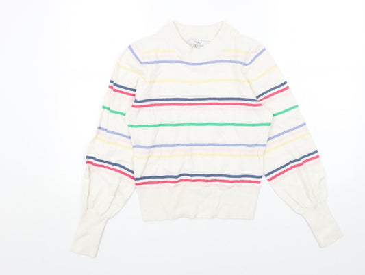 Womens UK Size XS NEXT White Pullover Jumper