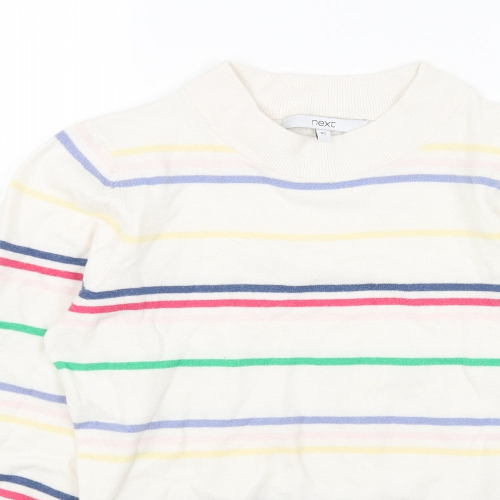 Womens UK Size XS NEXT White Pullover Jumper