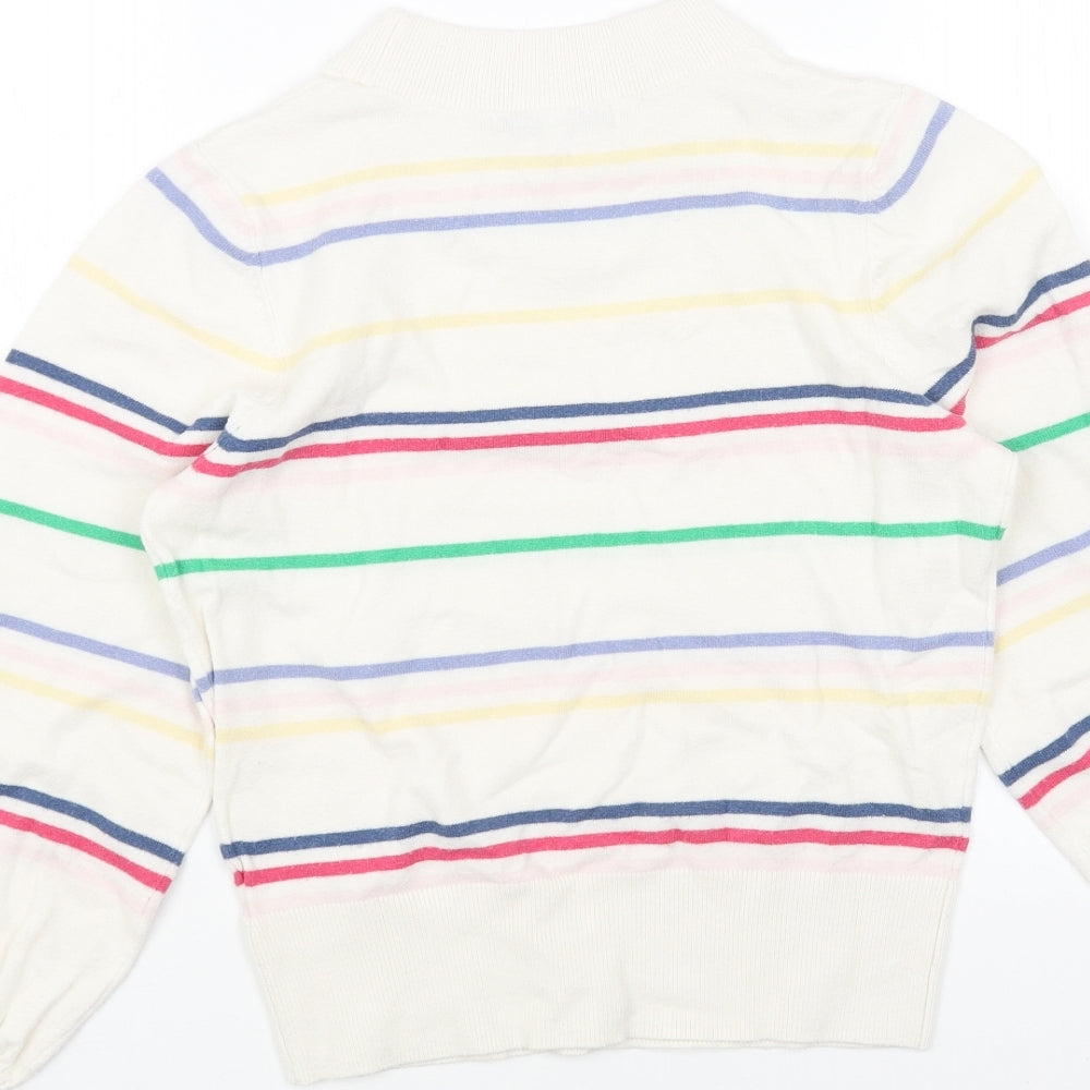 Womens UK Size XS NEXT White Pullover Jumper
