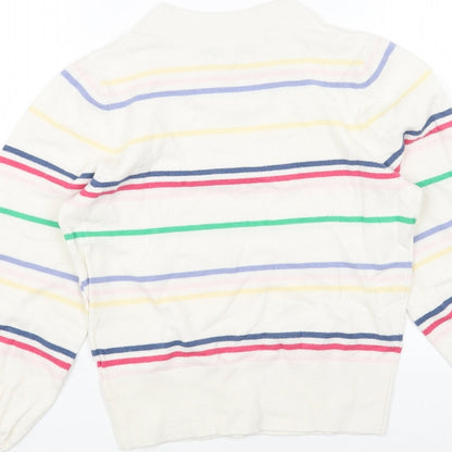 Womens UK Size XS NEXT White Pullover Jumper