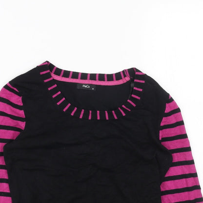 Womens UK Size 10 M&Co Black Pullover Jumper