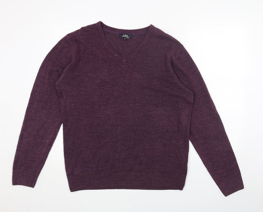 Womens UK Size L Easy Purple Pullover Jumper