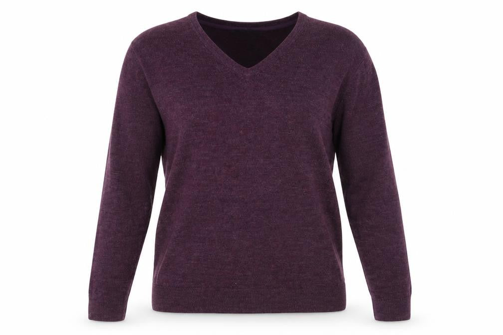Womens UK Size L Easy Purple Pullover Jumper