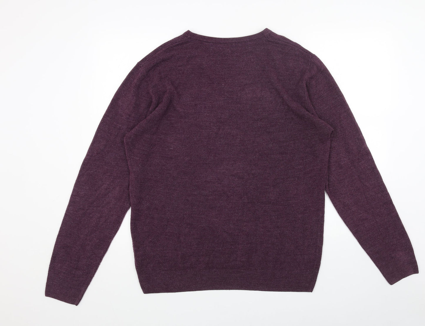 Womens UK Size L Easy Purple Pullover Jumper