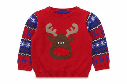 MY BABY Baby Red Acrylic Pullover Jumper Size 9-12 Months Pullover - Christmas