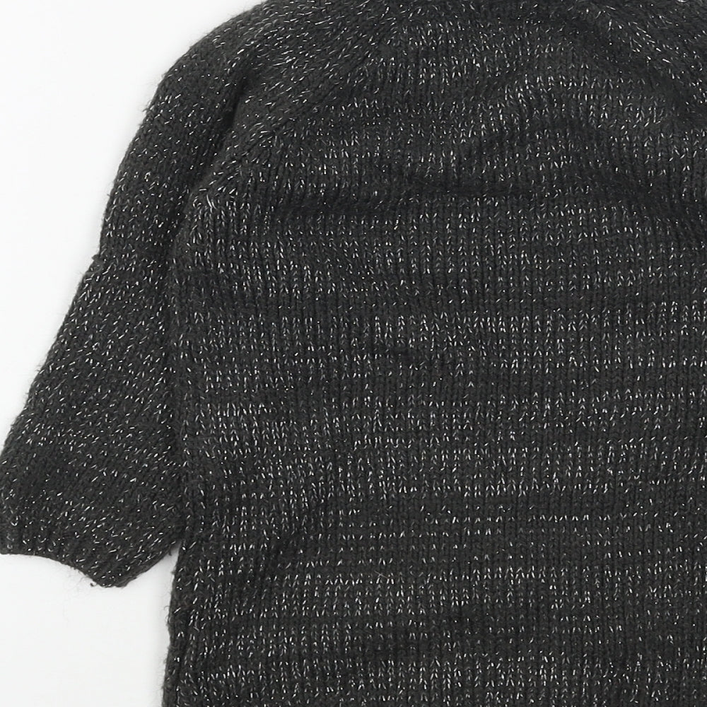 Primark Girls Grey Acrylic Jumper Dress Size 2 Years Round Neck Pullover - Polar Bear