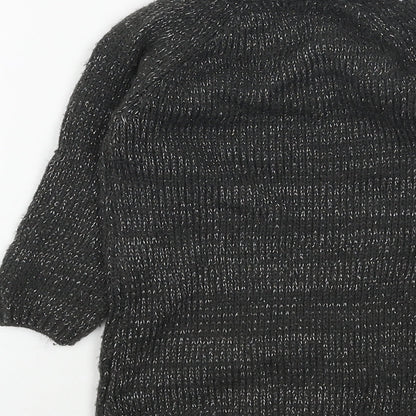 Primark Girls Grey Acrylic Jumper Dress Size 2 Years Round Neck Pullover - Polar Bear