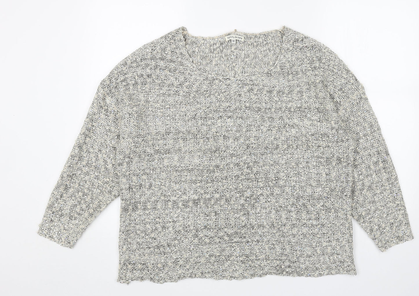 Womens UK Size M Tommy & Kate Beige Pullover Jumper