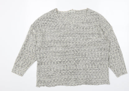 Womens UK Size M Tommy & Kate Beige Pullover Jumper