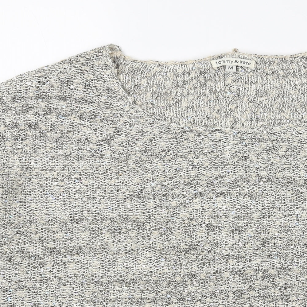 Womens UK Size M Tommy & Kate Beige Pullover Jumper