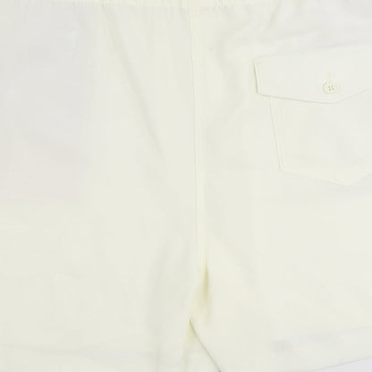 Marks and Spencer Womens Ivory Polyester Sweat Shorts Size 20 Regular Pull On